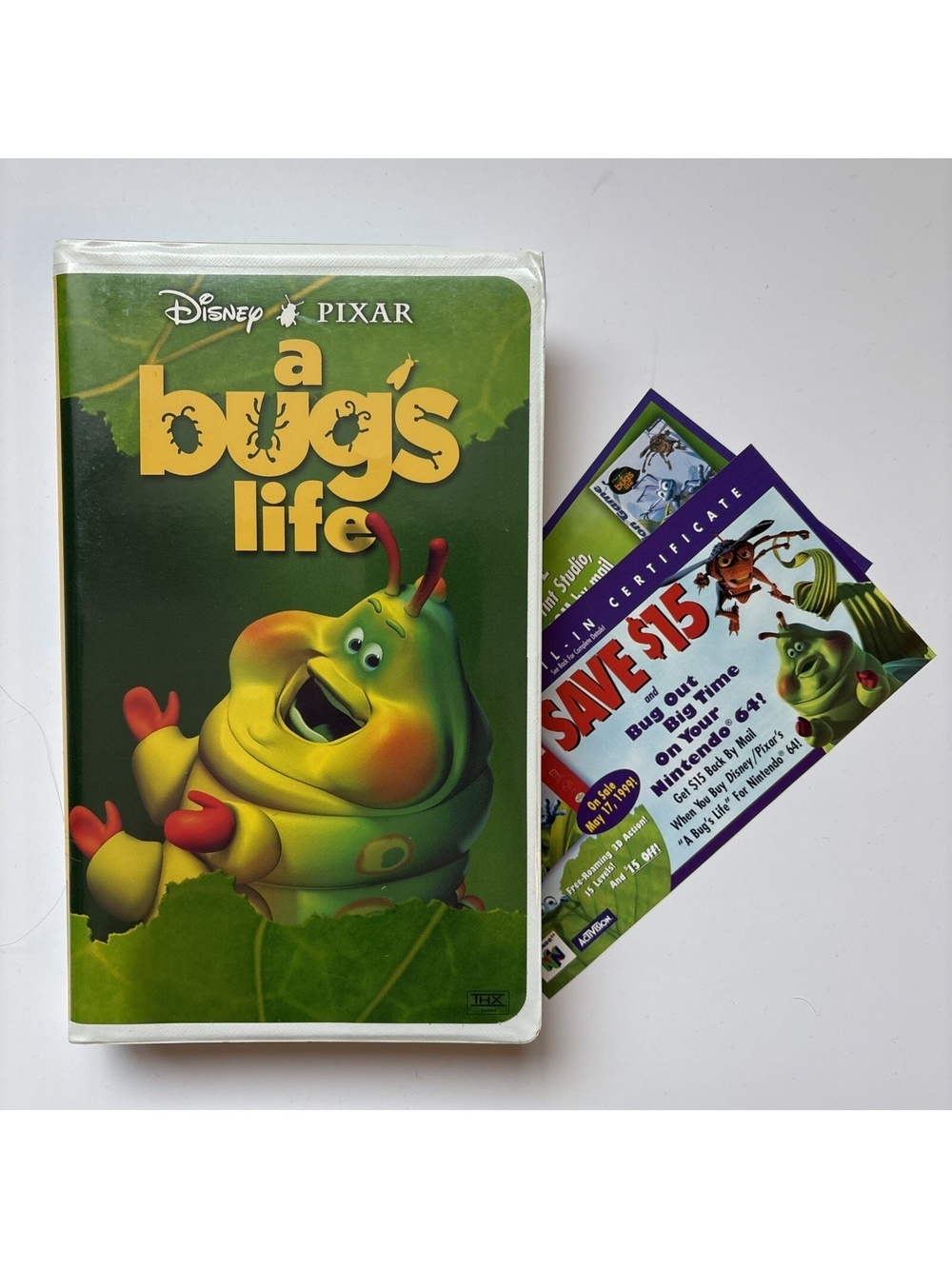 A Bug’s Life (1998) Walt Disney Pixar VHS Clamshell Promo Material Tested
